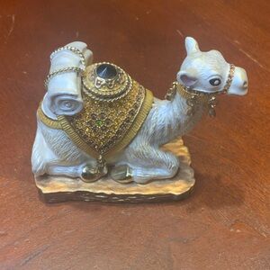 Decorative Camel Enameled Trinket Box with Jewels